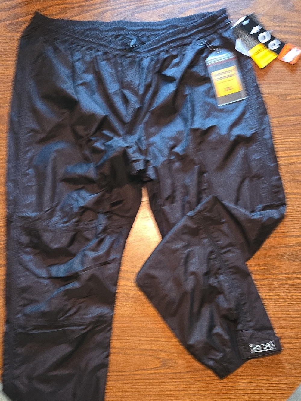 Men's Black Waterproof Rain Pants